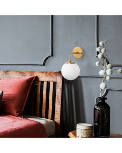 OPVIQ Zidna lampa Horn 12215, zlatna/bela