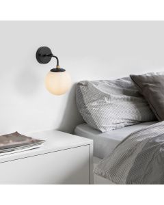 OPVIQ Zidna lampa Horn 12217, crna/bela