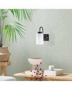 OPVIQ Zidna lampa Duzsuz 13141, crna/bela