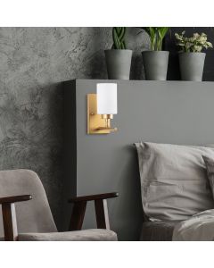 OPVIQ Zidna lampa Yensuk 13120, bela/zlatna