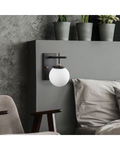 OPVIQ Zidna lampa Zahar 13113, crna/bela