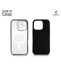 JUST IN CASE 2u1 Extra case MAG MIX PLUS paket za iPhone 16 Pro, crna - MAGPL117BK