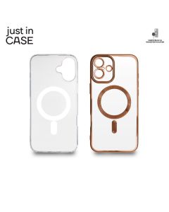 JUST IN CASE 2u1 Extra case MAG MIX paket za iPhone 16 Plus, roza - MAG118PK