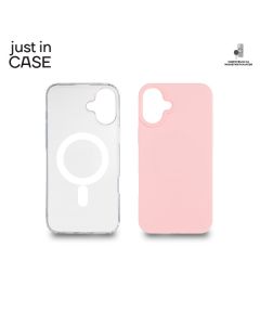 JUST IN CASE 2u1 Extra case MAG MIX PLUS paket za iPhone 16 Plus, roza - MAGPL118PK