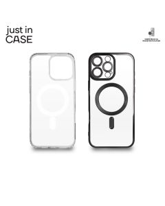 JUST IN CASE 2u1 Extra case MAG MIX paket za iPhone 16 Pro Max, crna - MAG119BK