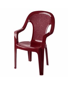 SANJA IPPI Plastična baštenska stolica Valentina, bordo