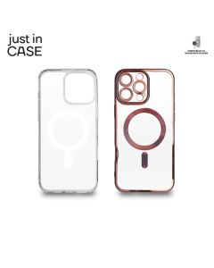 JUST IN CASE 2u1 Extra case MAG MIX paket za iPhone 16 Pro Max, roza - MAG119PK