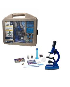 Mikroskop set u koferu 100/600/1200x 48 delova, plava - 90101