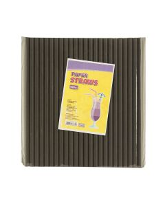 Slamčice papirne 100/1 8x220mm crne unl-1466 - 95063-1