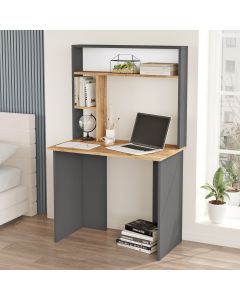 HANAH HOME Radni sto Br2-Aa, braon/antracit