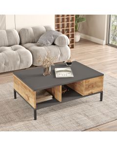 HANAH HOME Klub sto Rl2-Aa, braon/antracit - 956LCS1236