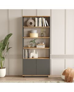 HANAH HOME Polica FR16-AA, antracit/krem