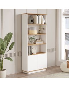 HANAH HOME Polica za knjige Fr16-Aw, bela/krem - 956LCS1538