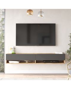HANAH HOME TV komoda Fr9-Aa, siva/braon