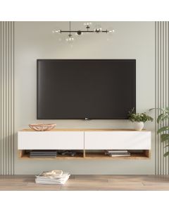 HANAH HOME TV komoda Fr11-Aw, bela/svetlobraon