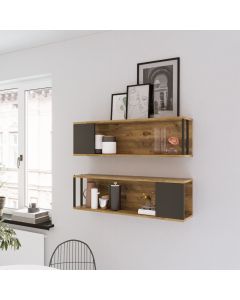 HANAH HOME Zidna polica Vg18-A, braon - 956LCS2711