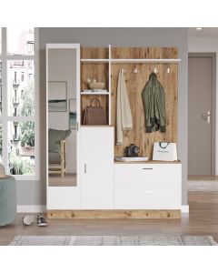 HANAH HOME Ormar za predsoblje sa čivilukom i ogledalom Dd5-Aw