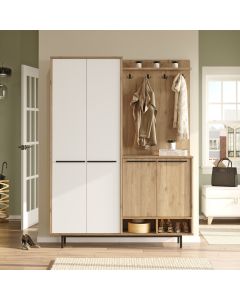 HANAH HOME Ormar za predsoblje sa čivilukom i ogledalom OS1-SW