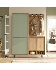 HANAH HOME Ormar za predsoblje sa čivilukom i ogledalom OS1-SY