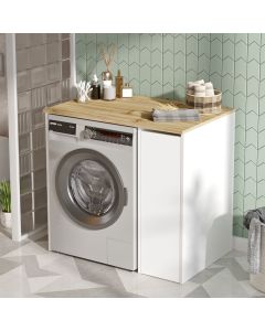 HANAH HOME Ormar za kupatilo Sa1-Wk, bela/krem - 956LCS2902