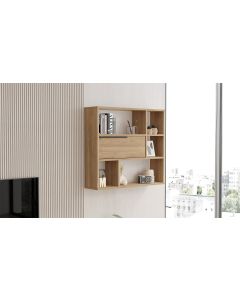 HANAH HOME Zidna polica On5-S, svetlo braon