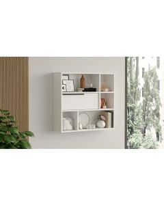 HANAH HOME Zidna polica On5-W, bela