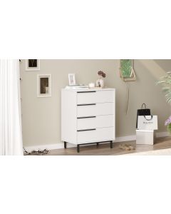 HANAH HOME Komoda za dnevnu sobu On17-W, bela