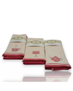 Set 6 kuhinjskih krpa Wafle, pink - VLK000109-pink