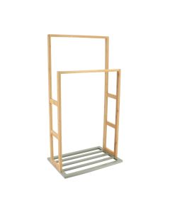 TENDANCE Držač peškira sa dve prečke 42X28X80 cm metal bambus - 96145149