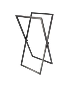TENDANCE Držač peškira sklopive konstrukcije 85X45X37cm metal crni - 96158108