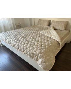 VIKTORIJA Viktorija set frotir/pamuk prekrivač Cream 200x200cm - VLK000281-cream