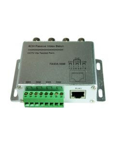 Video balun pasivni 4ch (parice ili RJ45 na 4xBNC)