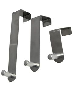 TENDANCE Kukice set 3kom 4,5x2,8x6cm inox siva - 9690102