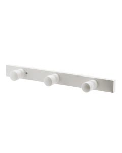 TENDANCE Čiviluk sa 3 kukice 41.5x7x4cm, bela - 9693100