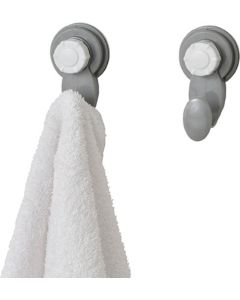 TENDANCE Samolepljiva kukica 4.2x4.5x8.8cm, siva/bela - 9705180