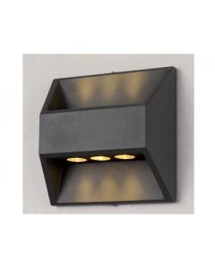 BBLINK LED Svetiljka 2562 zidna siva 6*1w 4000k ip54 - 97162