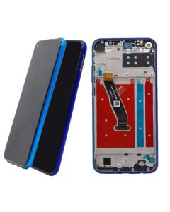 LCD za Huawei P40 Lite E+touch screen crni+frame plavi