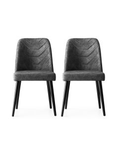 HANAH HOME Set trpezarijskih stolica 2/1 Dallas 527 V2, antracit