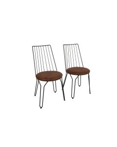 HANAH HOME Set trpezarijskih stolica Ada 2/1, braon - 974NMB1191