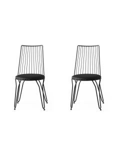 HANAH HOME Set trpezarijskih stolica Ada 2/1, crna - 974NMB1192