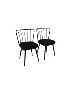 HANAH HOME Set trpezarijskih stolica 2/1 Yildiz 943 V2, crna - 974NMB1210