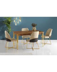 HANAH HOME Set trpezarijski sto i stolice Damla 1103