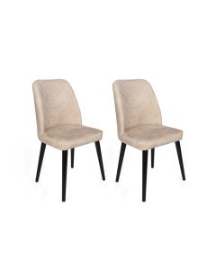 HANAH HOME Set trpezarijskih stolica 2/1 Dallas-520, krem/crna
