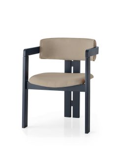 HANAH  HOME Trpezarijska stolica CO - 002, crna/bež