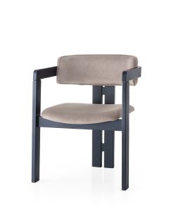 HANAH  HOME Trpezarijska stolica CO - 020, crna/bež