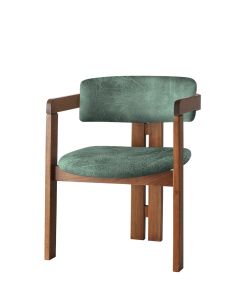 HANAH  HOME Trpezarijska stolica CO - 031, braon/zelena