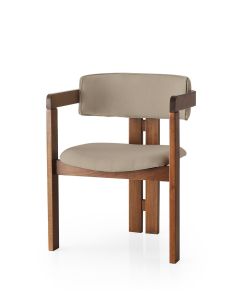 HANAH  HOME Trpezarijska stolica CO - 033, braon/krem