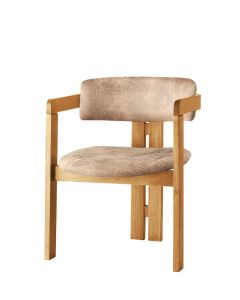 HANAH  HOME Trpezarijska stolica CO - 041, svetlobraon/bež
