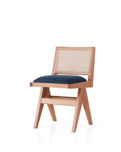 HANAH HOME Trpezarijska stolica Form 4302, braon/plava