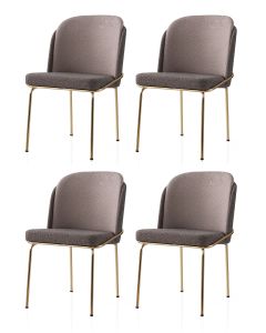 HANAH HOME Set trpezarijskih stolica 4/1 Dore 125 V4
